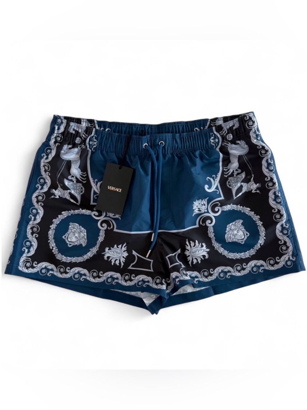 Versace Barocco-Medusa Printed Swim Shorts. Size 6. Brand New